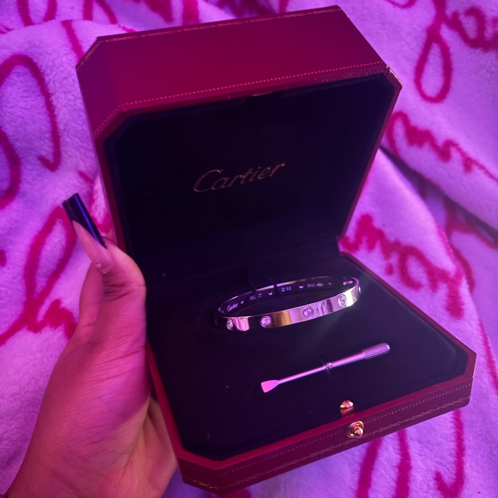 Cartier Bracelet Silver Screwdriver Closure with Box